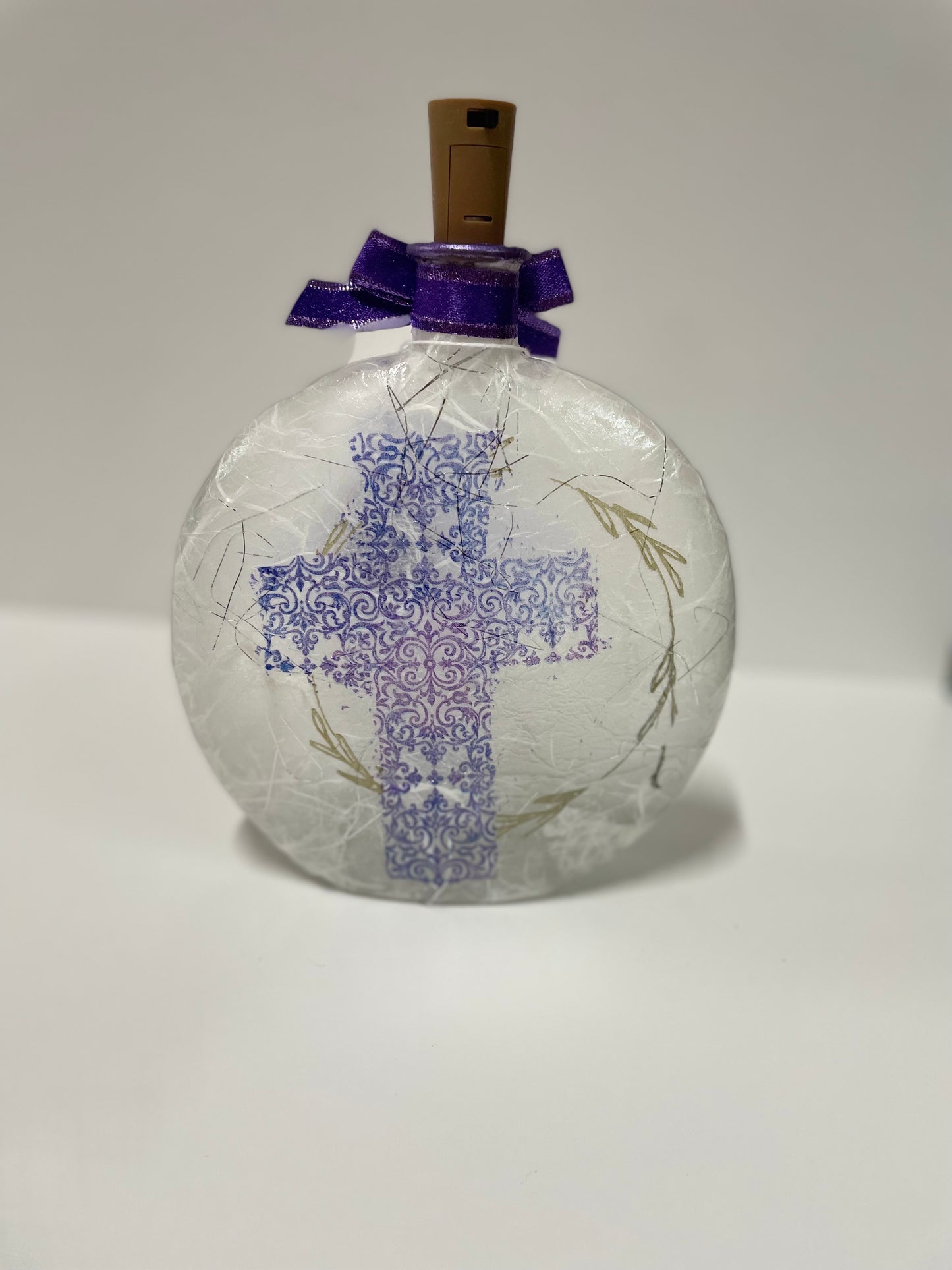Purple Cross Night Light