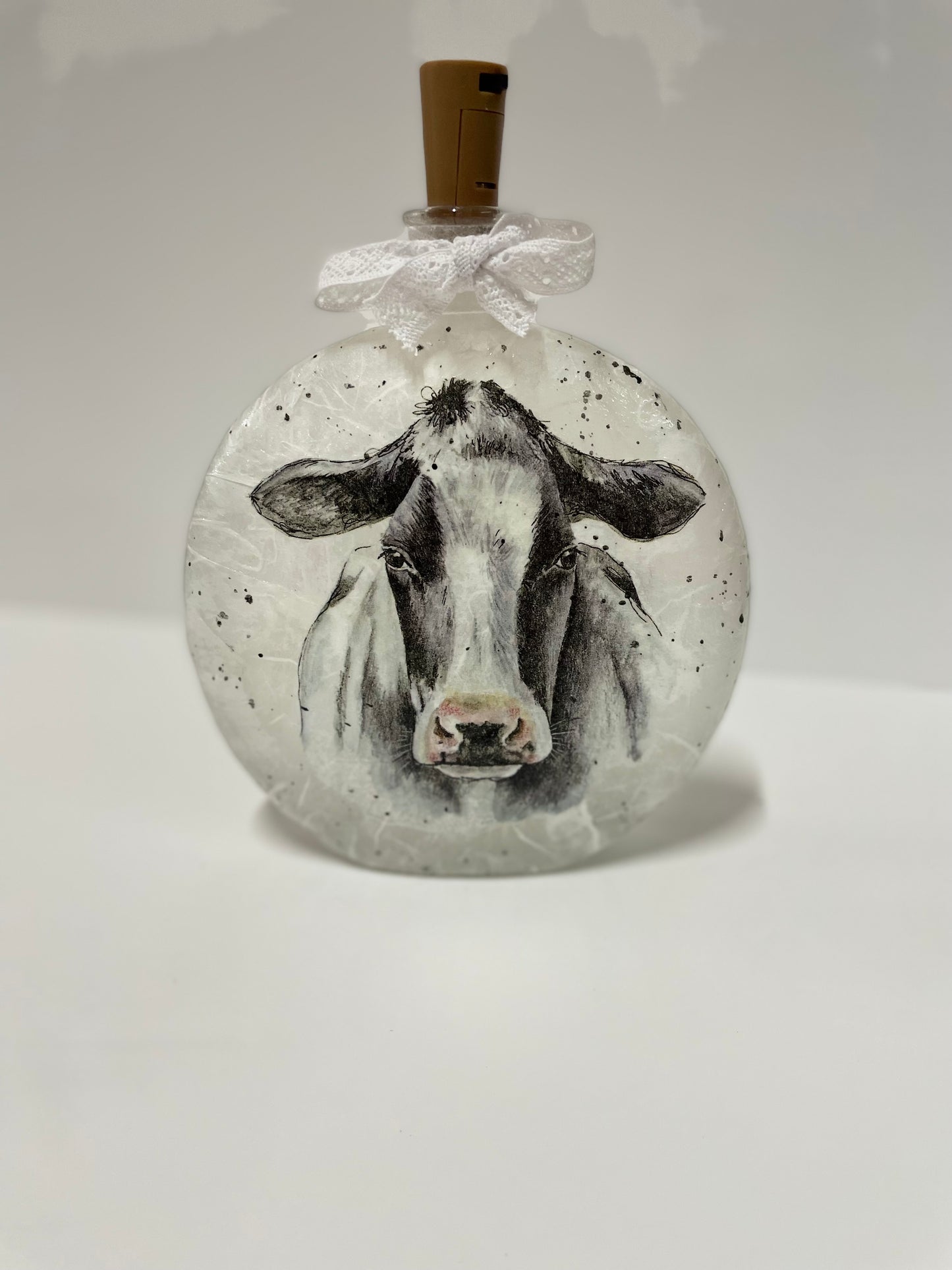 Black and White Holstein Cow NIght Light